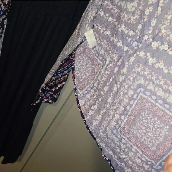 Haptics Kimono Sleeve Floral Print Flowy Cover-up Women's Plus Size 2X 3X - Picture 8 of 11